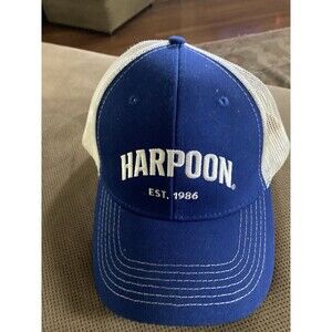HARPOON Brewery Boston Trucker Mesh Hat SnapBack cap white Embroidered Beer
